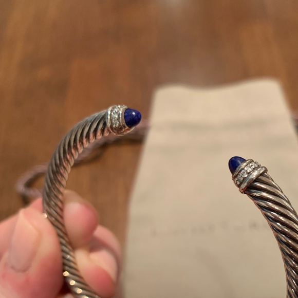 David Yurman Lapis Cable Classics Bracelet - Picture 4 of 7
